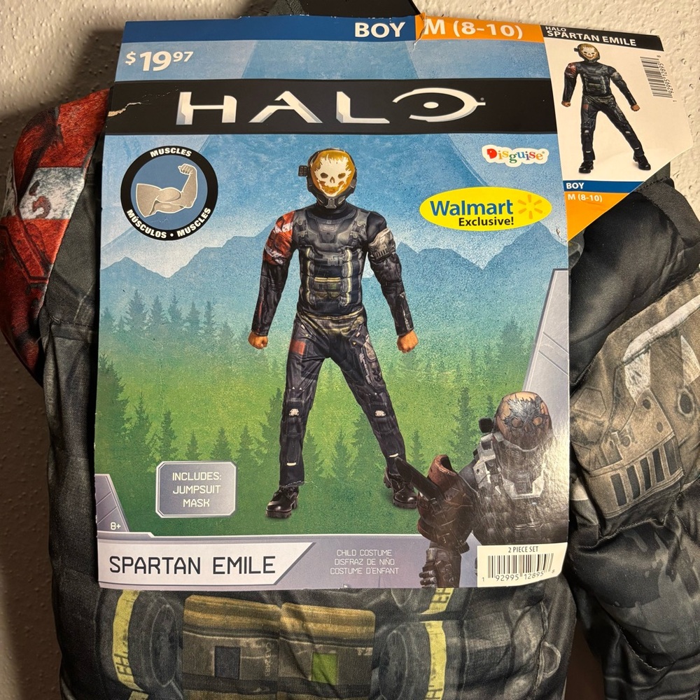 Halo Spartan Emile Kids Costume - Black and Gray